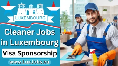 Cleaner Jobs in Luxembourg with Visa Sponsorship in 2024